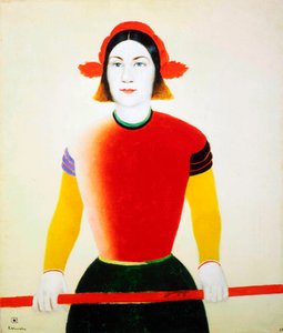 Ein Mädchen mit einer roten Stange, 1932-1933