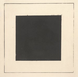 Schwarzes Quadrat aus "Suprematismus: 34 Zeichnungen"