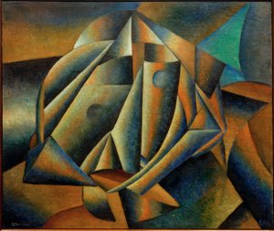 Kopf eines Bauernmädchens von Kazimir Severinovich Malevich