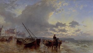 Newhaven, Firth of Forth bei Sonnenuntergang von Keeley Halswelle