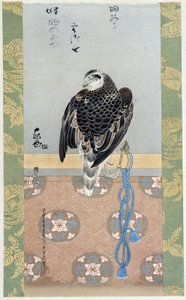 Falke - Seidenmalerei von Itaya Keishiu