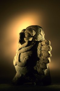 Artefakt, Cancuen, Guatemala, Arthur Demarest, Tomas Barrientos, Maya, Palast, Klassik, 2004 (Foto)