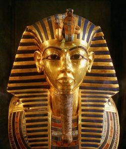 Goldene Totenmaske von König Tutanchamun, Neues Reich, 2002 (Foto)