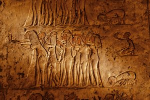 Relief aus dem Grab von Meryre (Merera), Hohepriester des Aten in Akhetaten, 2001 (Foto)