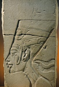 Bildhauermodell des Kopfes von Nofretete, Amarna; Tempel des Aton; Kalkstein, 2009
