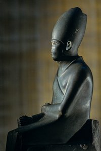 Statue von Khasekhem, Hierakonpolis, 2. Dynastie-Pharao, Ägypten, 2005