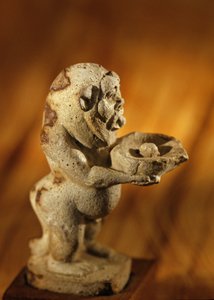 Salbengefäß in Form des Gottes Bes; Regierungszeit von Tutanchamun oder Echnaton