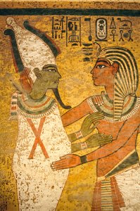 Wandmalerei im Grab von König Tutanchamun; Ägypten; Neues Reich; Tutanchamun; Tal der Könige