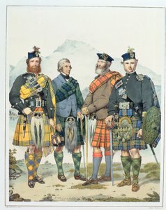 John MacLachlan, Hugh Grahame, James MacFarlane und Angus Colquhoun, vier von Königin Victorias 