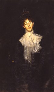 Eine Dame in Schwarz