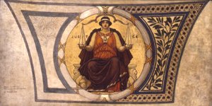 Studie für Mosaik, Wisconsin State Capitol, "Gerechtigkeit"