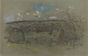Hügelige Landschaft in Herbstfarben
