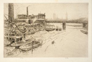 Hungerford-Brücke, London von Kerr Eby