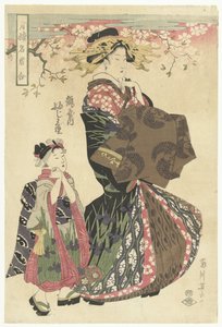 Kurtisane und Kamuro