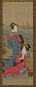 Kurtisanen des Shinagawa-Vergnügungsviertels von Kikukawa Eizan