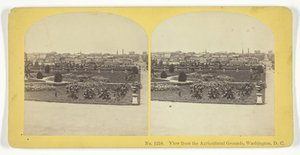 Blick von den landwirtschaftlichen Flächen, Washington, D.C., 1855-75. Schöpfer: Kilburn Brothers, BW Kilburn