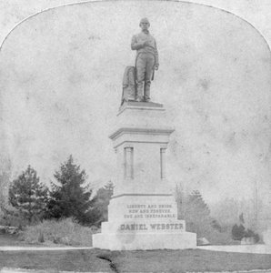 Statue von Daniel Webster, Central Park, New York, USA, spätes 19. oder frühes 20. Jahrhundert