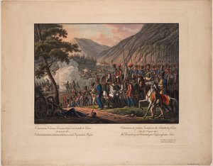 General Graf Alexander Ostermann-Tolstoy in der Schlacht von Kulm am 29. August 1813, 1813