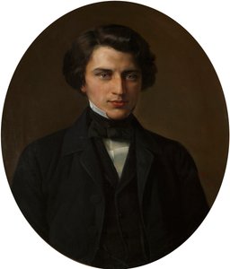 Porträt des Dichters Vladimir Zhemchuzhnikov 1830-1884 von Kirill Antonovich Gorbunov