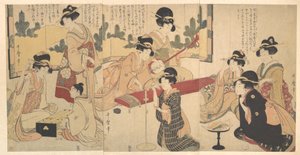 Ein fröhlicher Abend von Kitagawa Utamaro