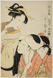 Akt IX (Kudanme), aus der Serie „Der Schatz der treuen Vasallen (Chushingura)" von Kitagawa Utamaro