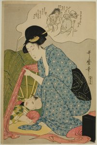 Kindes Albtraum von Geistern von Kitagawa Utamaro