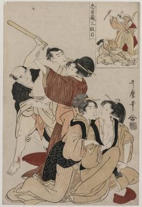 Chushingura: Akt III des Schatzhauses der Loyalität von Kitagawa Utamaro