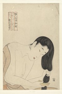 Haare kämmen, aus der Serie Zehn Typen in der physiognomischen Studie von Frauen, ca. 1802