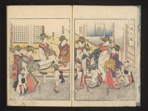 Kurtisanen in einem Zimmer von Kitagawa Utamaro
