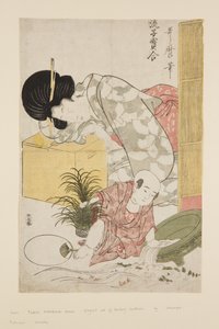 Elegante Vergleiche kleiner Schätze von Kitagawa Utamaro