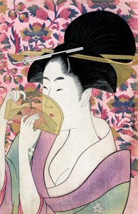 Kushi (Kamm) von Utamaro Kitagawa