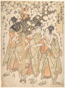 Laternenfestwagen von Kitagawa Utamaro