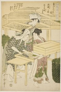 Nr. 4 (shi), aus der Serie "Frauen in der Seidenraupenzucht"