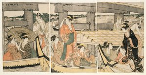 Oben und unter der Ryogoku-Brücke