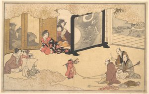 Eine Aufführung sehen von Kitagawa Utamaro