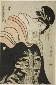 Takigawa, aus der Serie "Reihe der höchsten Schönheiten der Gegenwart (Toji zensei bijin zoroe)"