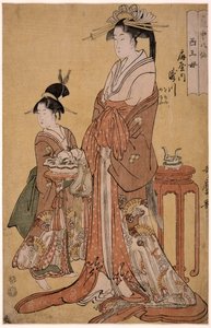 Takigawa von der Ogiya Acht, aus der Serie Unsterbliche in der Kunst der Liebe, 1793 von Kitagawa Utamaro