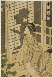 Das Nakadaya Teehaus von Kitagawa Utamaro