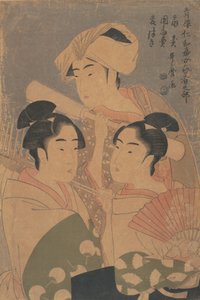 Die Niwaka-Darsteller, ca. 1795 von Kitagawa Utamaro