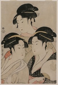 Tomimoto Toyohina, Takashimaya Ohisa und Naniwaya Okita, ca. 1794