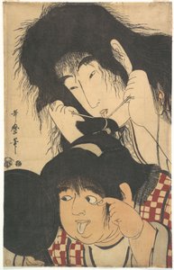 Yamauba bindet Kintarōs Haarknoten