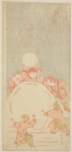 Der große Schneemann von Kitao Shigemasa