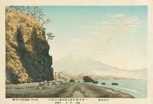 Der Fujisan von Satta aus gesehen, skizziert um 9 Uhr morgens, Mitte Januar 1881