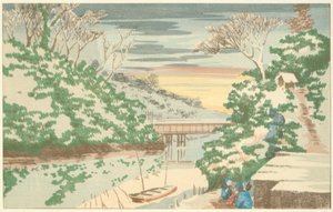 Schnee in Ochanomizu von Kiyochika Kobayashi