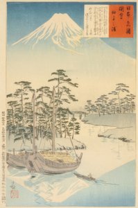 Tagonoura, in der Nähe des Fuji von Kiyochika Kobayashi