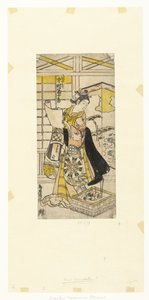 Schauspieler Nakamura Tomijuro I in der Rolle von Yaoya Oshichi