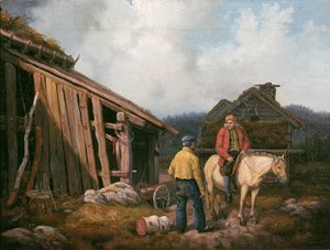 Mann auf Pferd