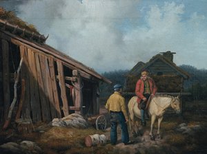 Mann auf einem Pferd