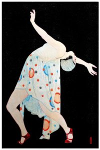 Art Deco Moga oder modernes Mädchen beim Tanzen von Kobayakawa Kiyoshi