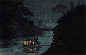 Glühwürmchen bei Ochanomizu von Kobayashi Kiyochika